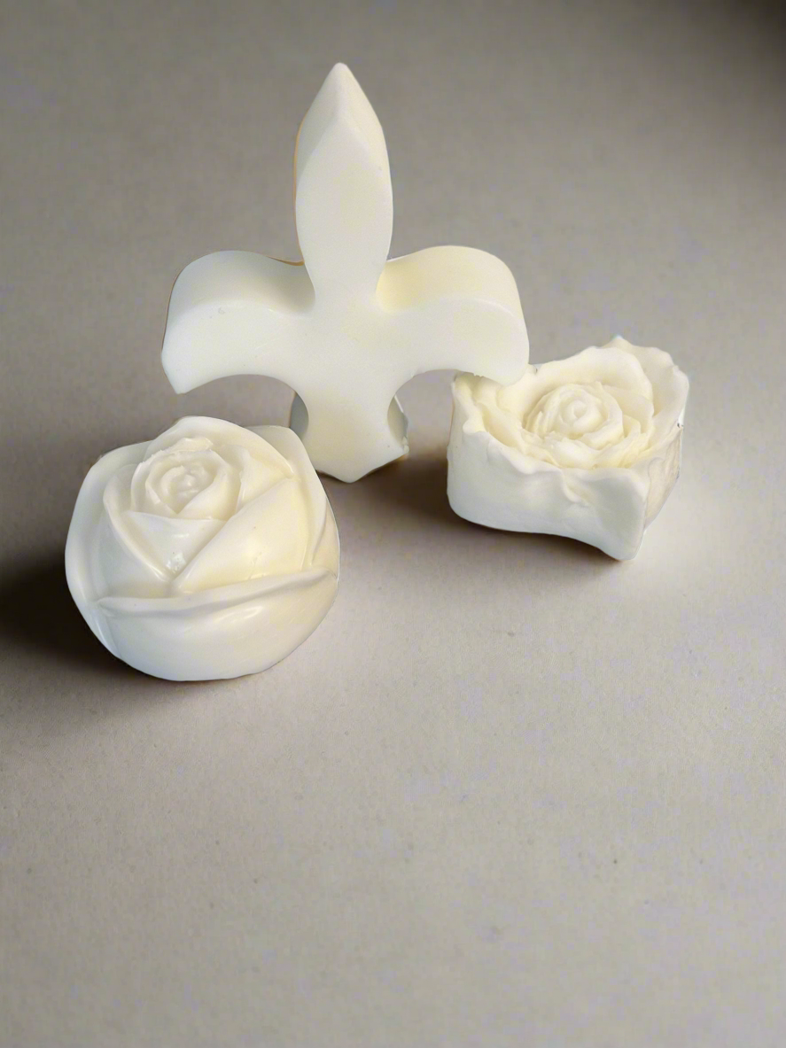 White Rose, Fleur De Lis & Small Flower Wax Melts