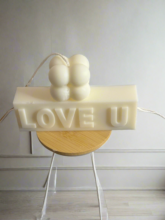 Small Bubble balloon with Love U Mold set