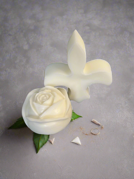 Large Rose & Fleur De Lis Wax Melts