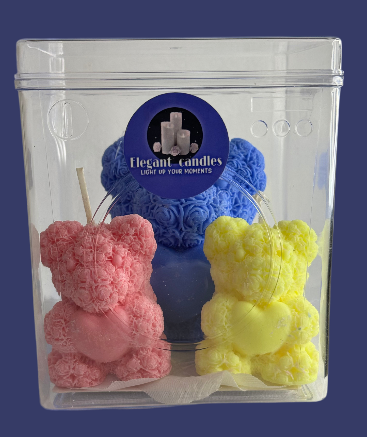 Kids Teddy Bear Set comes in a container for safety for ages 1-6 years of age